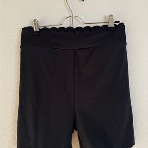 ASOS Curve Scalloped Elegant Black Women's Shorts and Top Set